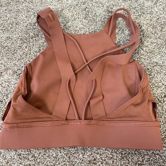 Lululemon Womens Size 4 Strong at Heart Bra Ancient Copper Brown C/D Cup Running - Picture 4 of 5